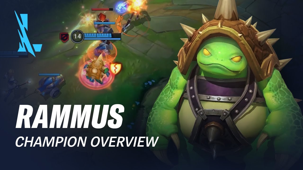 Rammus Champion Overview | Gameplay - League ...