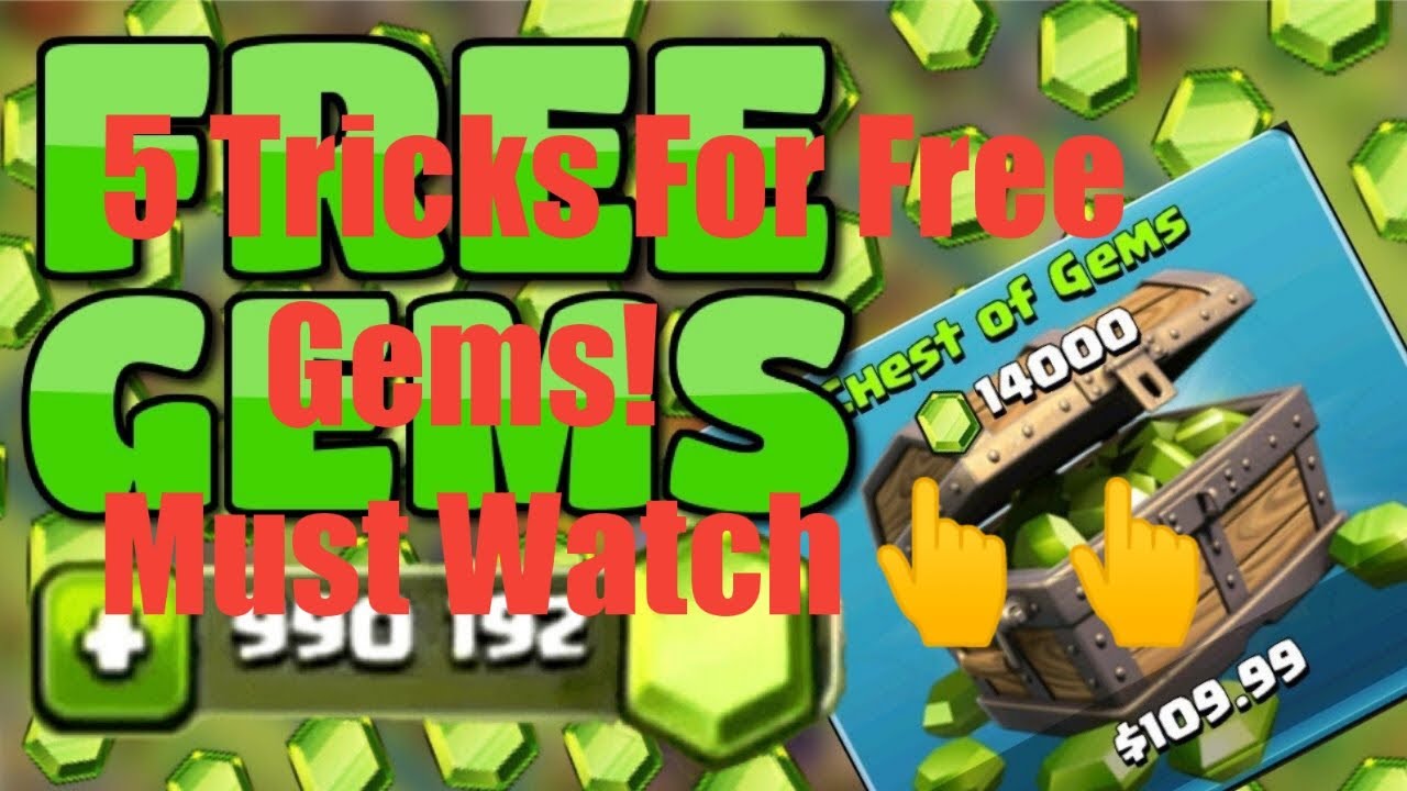 How To Get Free Gems In COC| 5 Tricks To Get ...