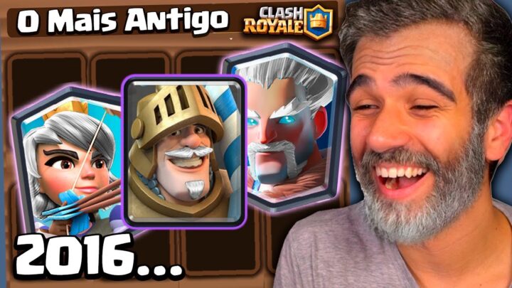 PLAYED WITH THE OLDEST DECK BY CLASH ROYALE...