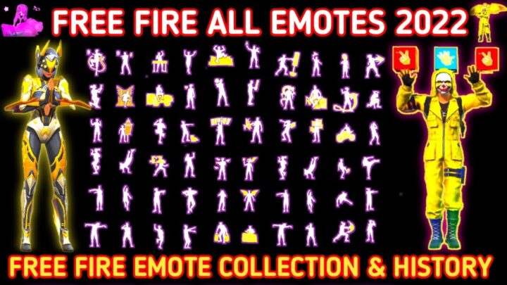 FREE FIRE ALL EMOTES IN FREE FIRE EMOTE COLLE...