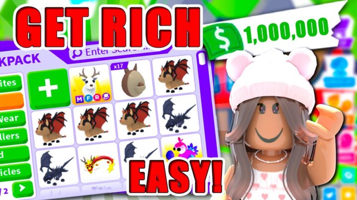 The EASIEST Way | How To Get RICH In ADOPT ME...
