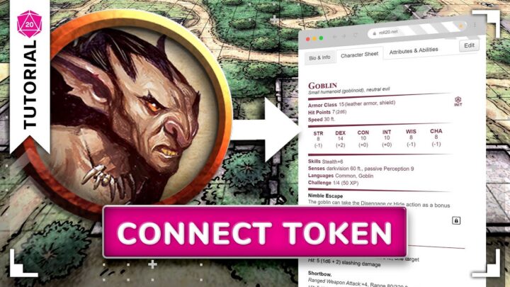 Connecting Tokens to Character Sheets | Roll2...
